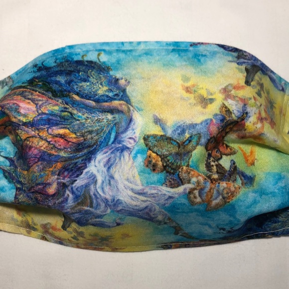 FACE MASK FAIRIES ANGEL BUTTERFLIES - Picture 2 of 6